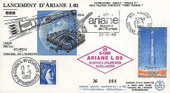 AR 7L : 1980 - FDC 'Echec du 2e lancement d'Ariane L02'