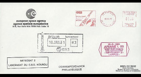 AR 9LA : 1981 - Env. ESA '3e lancement d'Ariane L03 réussi'