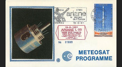 AR 9a : 1981 - Env. METEOSAT '3e lancement d'Ariane réussi'