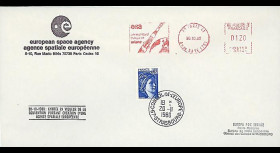 AR 8LA : 1980 - Env. ESA  'Entrée en vigueur Convention ESA'