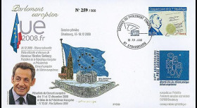 PE568 T2 : 2008 - FDC PE 'Bilan Présidence française UE - M. Sarkozy'