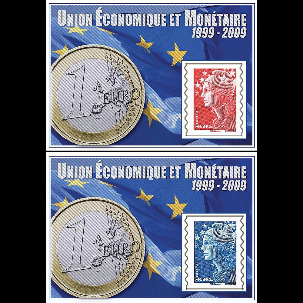 PE570N : 2009 - Porte-timbre '10 ans de l'EURO'