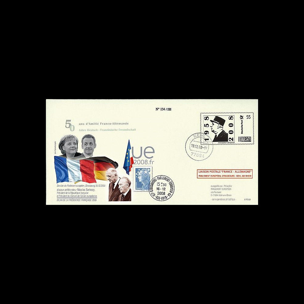 PE569 T2 : 2008 - PAP 'de Gaulle' liaison Allemagne-Strasbourg - Merkel