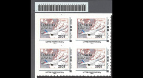 CO-RET39B4 : 2008 - Bloc de 4 tpp '5e anniversaire dernier vol Concorde NY-Paris'