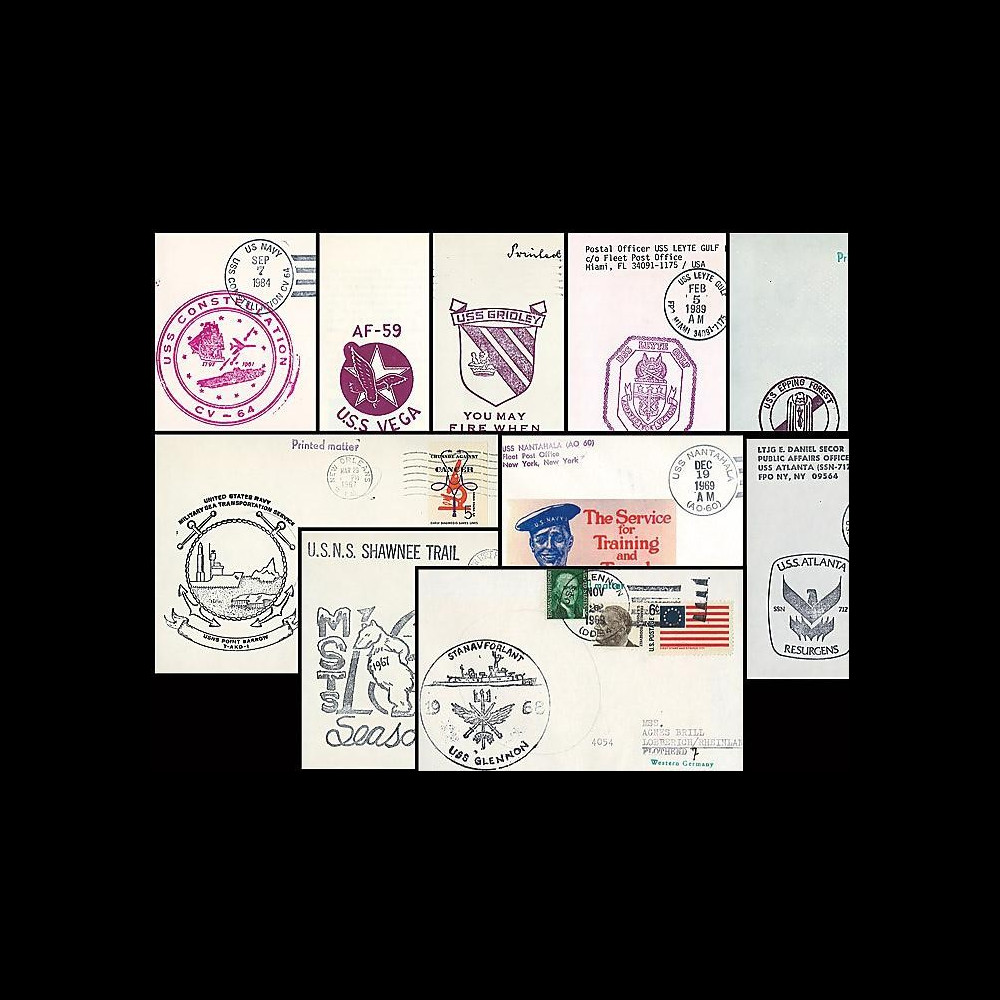 91NAV-US10 : 1960-80 - 10 plis 'US NAVY' - Marine américaine 91NAV-US10 : 1960-80 - 10 plis 'US NAVY' - Marine américaine