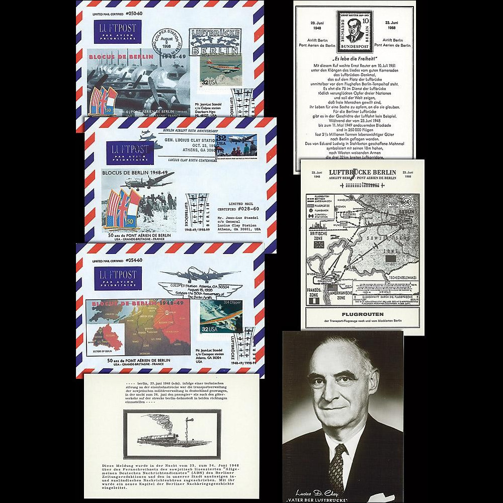 BERL98-1-3COL : 1998 - Collection '50 ans Blocus de Berlin' BERL98-1-3COL : 1998 - Collection '50 ans Blocus de Berlin'