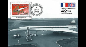 CO-RET40C : 2009 : CM '40 ans 1er vol Concorde 001' - Lettre prio 20g