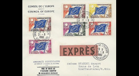 CE12-IIEX : 1960 - FDC EXPRESS 'Mise en route programme eur. de recherches spatiales'