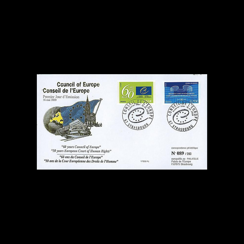 CE60-PJ : 2009 - 1er Jour des TP de service du Conseil de l'Europe