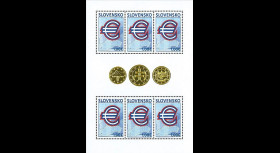 PE571F : 2009 - Feuillet Slovaquie 'Introduction de l'Euro'