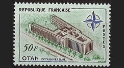 OTAN14N : 1959 - TP France 'Inauguration siège de l'OTAN à Paris'