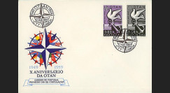 OTAN15 : 1959 - FDC 1er Jour Portugal '10 ans OTAN 1949-1959'