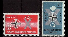 OTAN16N : 1962 - TP Turquie '10 ans admission de la Turquie dans l'OTAN'