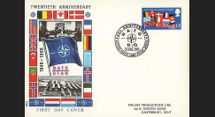 OTAN21 : 1969 - FDC 1er Jour Grande-Bretagne '20 ans OTAN 1949-1969'
