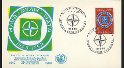 OTAN24-T1 : 1969 - FDC Belgique '20 ans OTAN 1949-1969' - Bruxelles