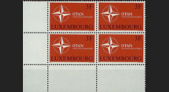 OTAN25B4 : 1969 - Bloc de 4 TP Luxembourg '20 ans OTAN 1949-1969'