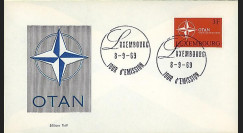 OTAN25 : 1969 - FDC 1er Jour Luxembourg '20 ans OTAN 1949-1969'