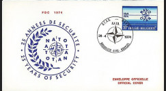 OTAN27-T1 : 1974 - FDC 1er Jour Belgique '25 ans OTAN' - Bruxelles