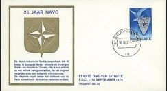 OTAN28 : 1974 - FDC 1er Jour Pays-Bas '25 ans OTAN 1949-1974'