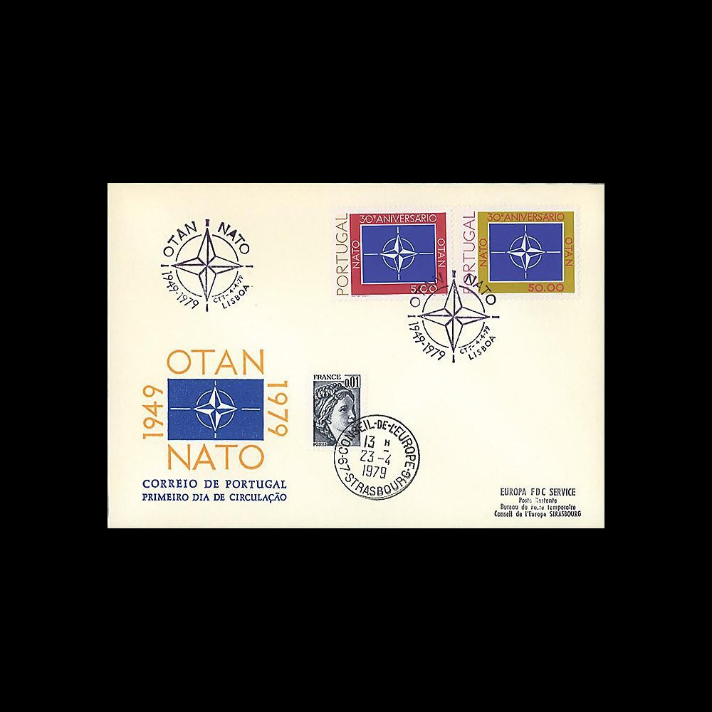 OTAN30-T1 : 1979 - FDC 1er Jour Portugal '30 ans OTAN' - Lisbonne