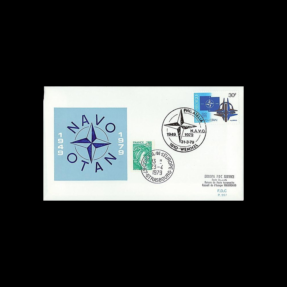 OTAN29-T3 : 1979 - FDC 1er Jour Belgique '30 ans OTAN' - Wemmel