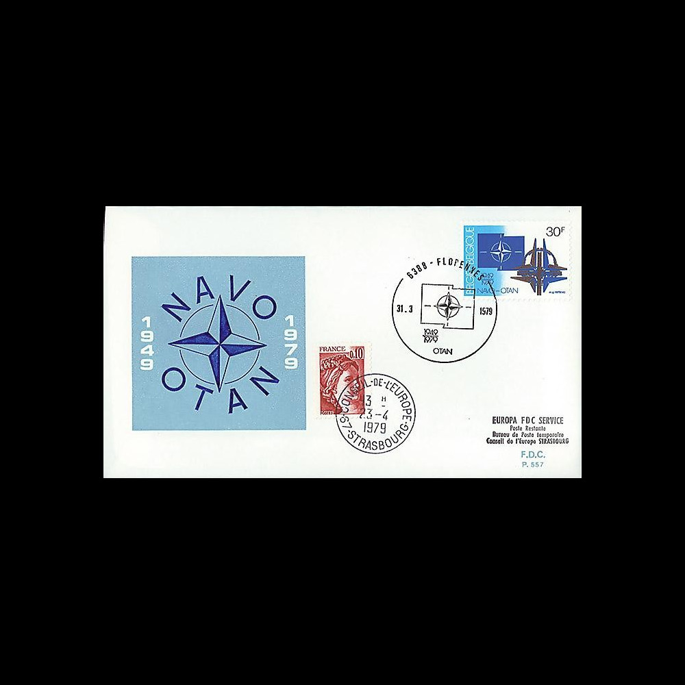 OTAN29-T4 : 1979 - FDC 1er Jour Belgique '30 ans OTAN' - Florennes