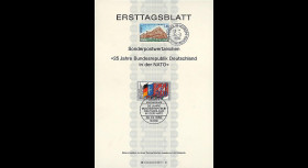 OTAN31F : 1980 - Feuillet 1er Jour Allemagne '25 ans admission dans l'OTAN'