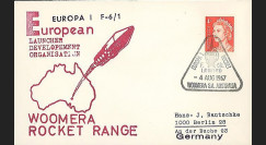 ELDO 3 : 1966 - FDC Woomera 'Fusée Europa I vol F6/1'