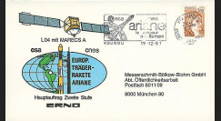 MARECS-A : 1981 - FDC 'Ariane L04 - satellites MARECS-A'