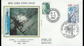AR 12L : 1982 - FDC 1er Jour Toulouse '20e anniversaire du CNES'