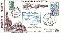 AR 14L : 1982 - FDC Kourou 'Ariane L05 - sat. MARECS-B & SIRIO 2'