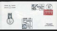 AR 19LA : 1984 - Env. entête Conseil de l'Europe - Kourou 'Ariane L09'