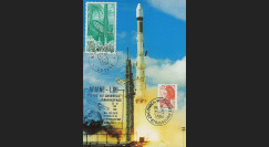 AR 19LC : 1984 - Carte maxi Kourou 'Ariane L09 - satellite SPACENET 1'
