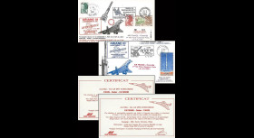 CO 30-31L : 1984 - 2 plis voyagés Concorde '1er tir Ariane 3'