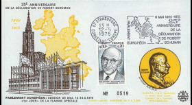 FE29E : (AP124) 1975 - FDC PE 1er Jour TP 'Schuman