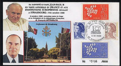 PAP1 type1 : 1988  Entretien Jean-Paul II - Mitterrand