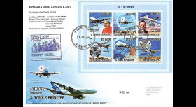 A380-70 : 2008 - Pli St-Tomé et Principe 'Programmes Airbus A380 & A350'