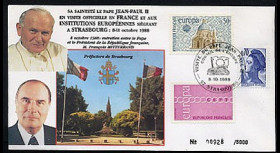 PAP1 type2 : 1988 Entretien Jean-Paul II - Mitterrand