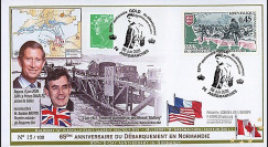 DEB09-4A : 2009 - FDC '65 ans D-Day - prince Charles et G. Brown'