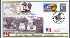 DEB09-8 : 2009 - FDC '65 ans D-Day - Juno Beach - retour du gal de Gaulle'