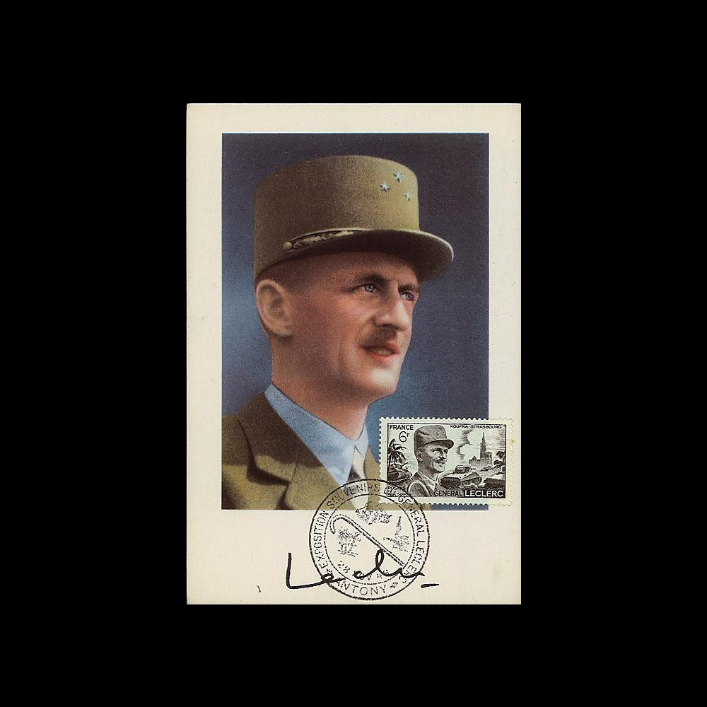 W2-FR815-A4 : 1948 - CM Leclerc 'Expo souvenirs du Gal Leclerc' Antony