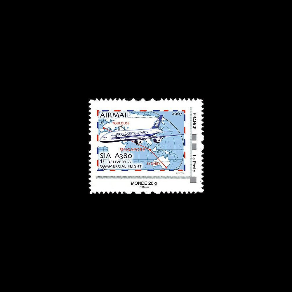 A380-80N : 2009 - TPP 'A380 singapore Airlines - 1er vol commercial' Monde 20g