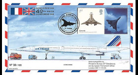 CO-RET47T2 : 2009 - Pli '40 ans 1er vol Concorde 001' - Grande-Bretagne