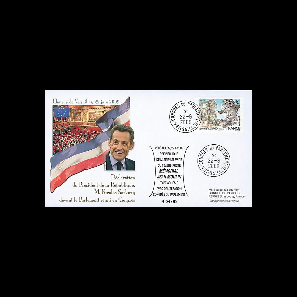 MOUL09-4 : 2009 - FDC 'Sarkozy réuni le Parlement en Congrès'