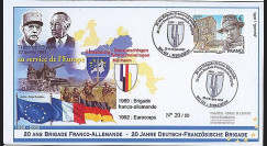 BFA09-1T1 : 2009 - Pli '20 ans Brigade Franco-allde - de Gaulle & Adenauer'
