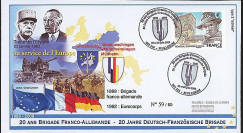 BFA09-1T2 : 2009 - Pli '20 ans Brigade Franco-allde - de Gaulle & Adenauer'