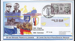 BFA09-1T3 : 2009 - Pli '20 ans Brigade Franco-allde - de Gaulle & Adenauer'
