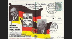 PE207A : 1989 - PAP Allemagne 'Ouverture du Mur de Berlin avec M. Kohl'
