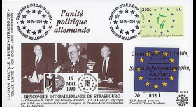 PE212 : 1990 - FDC Irlande 'Rencontre interallemande de Strasbourg'