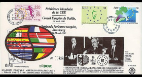 PE212A : 1990 - FDC Irlande 'Rencontre interallemande de Strasbourg'